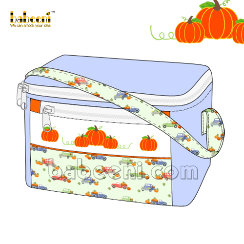 Pumpkin smocked lunch box - LB 15